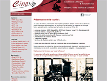 Tablet Screenshot of cinexo.fr